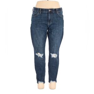 Sonoma Women's Distressed Ankle Jeans - Blue